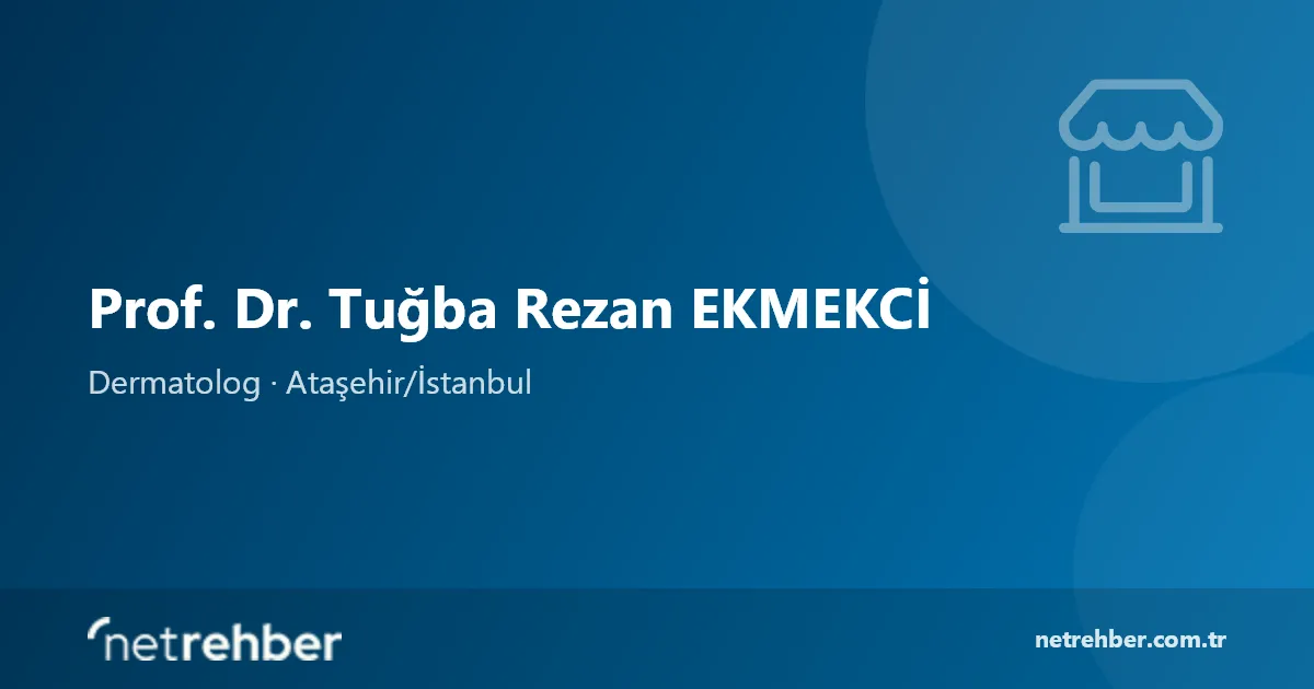 Prof. Dr. Tuğba Rezan EKMEKCİ kapak görseli