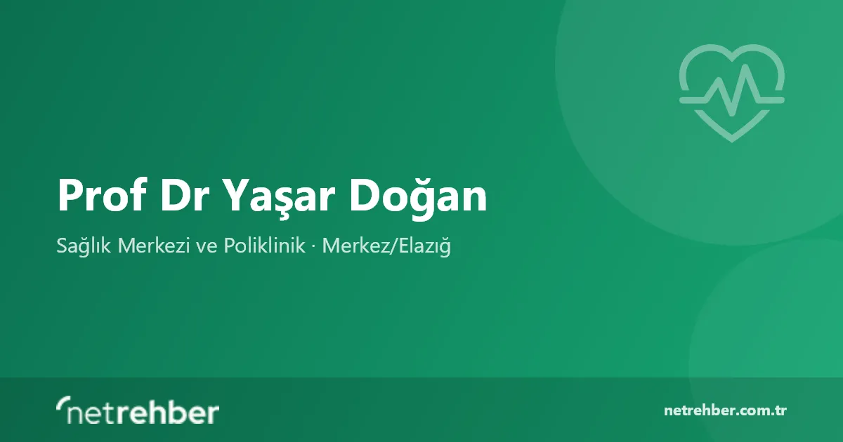 Prof Dr Yaşar Doğan kapak görseli