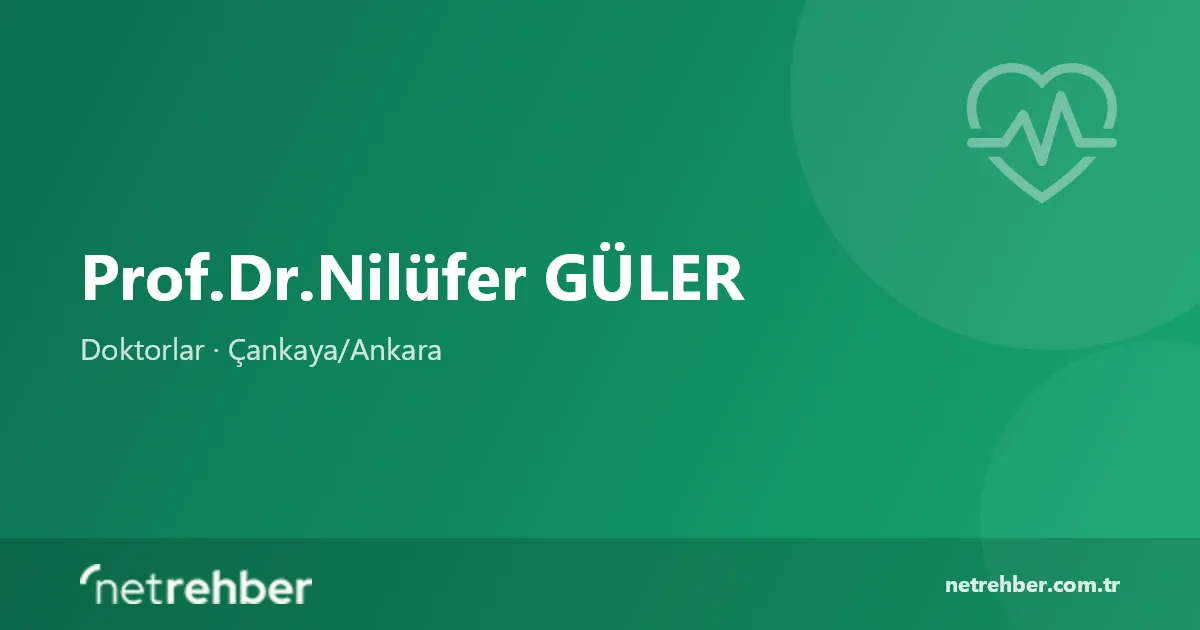 Prof.Dr.Nilüfer GÜLER kapak görseli