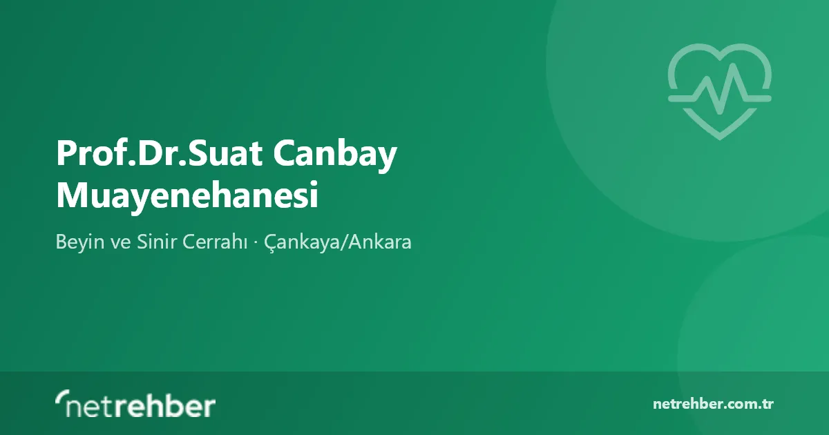 Prof.Dr.Suat Canbay Muayenehanesi kapak görseli