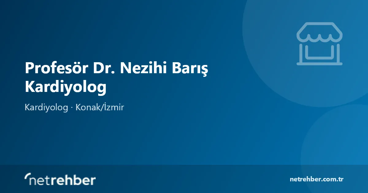 Profesör Dr. Nezihi Barış Kardiyolog kapak görseli