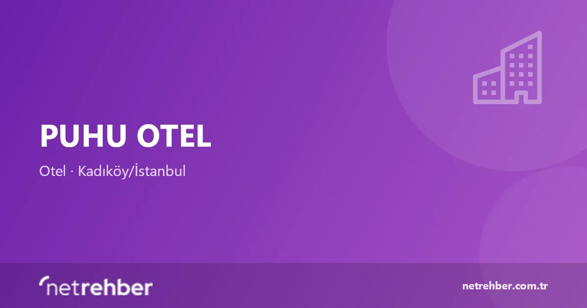 Puhu Otel kapak görseli