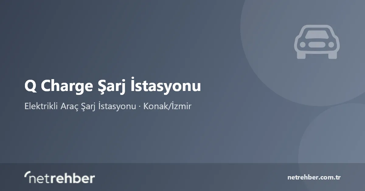 Q Charge Şarj İstasyonu kapak görseli
