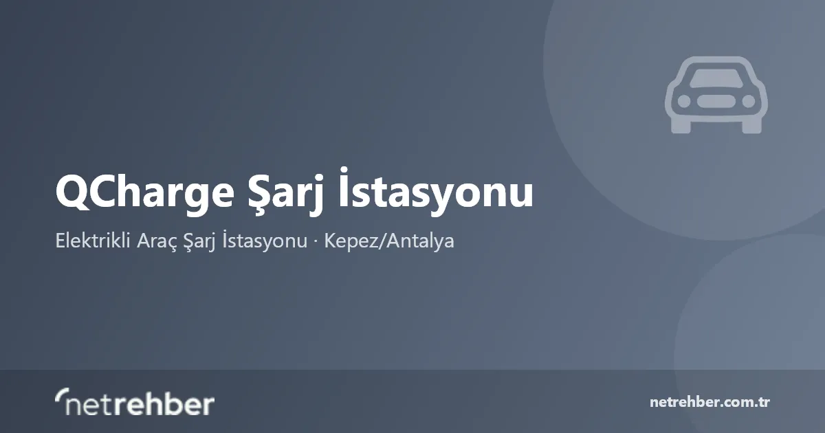 QCharge Şarj İstasyonu kapak görseli