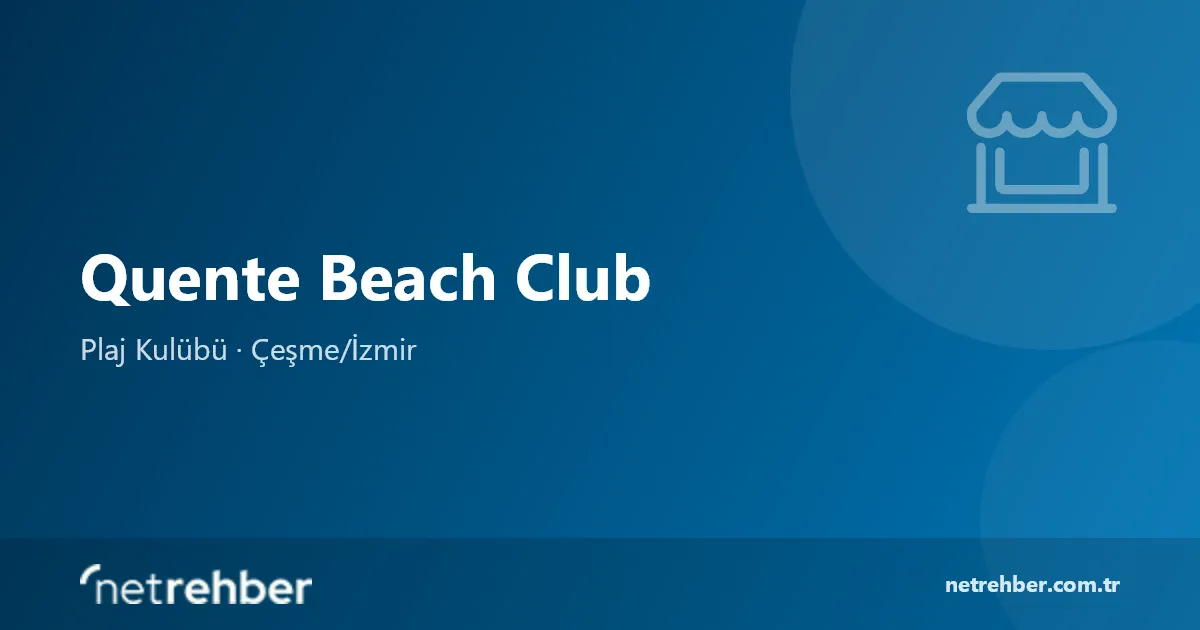 Quente Beach Club kapak görseli