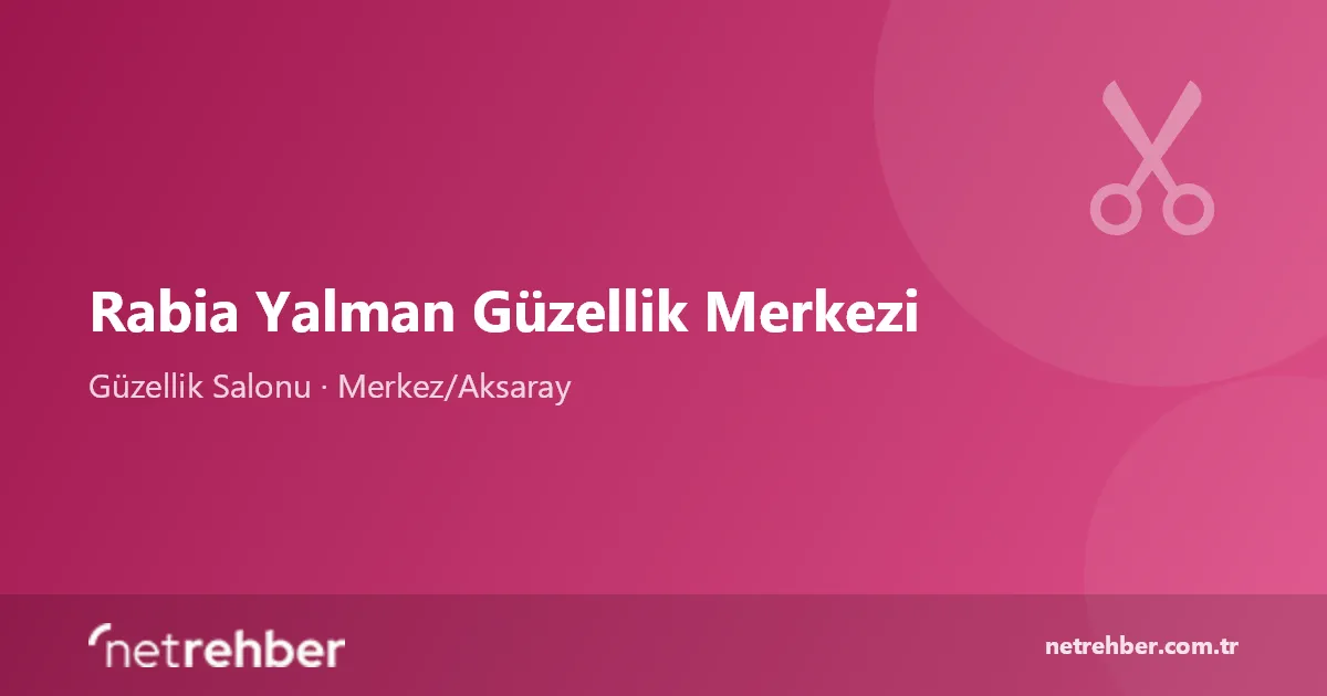 Rabia Yalman Güzellik Merkezi kapak görseli