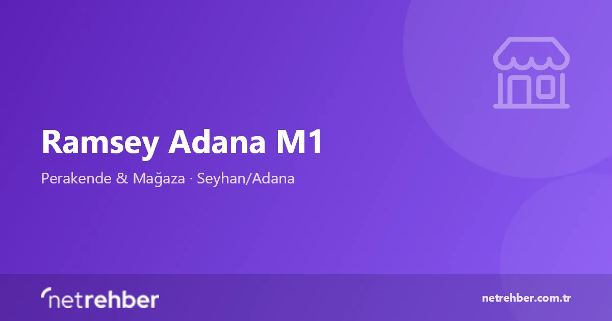 Ramsey Adana M1 kapak görseli