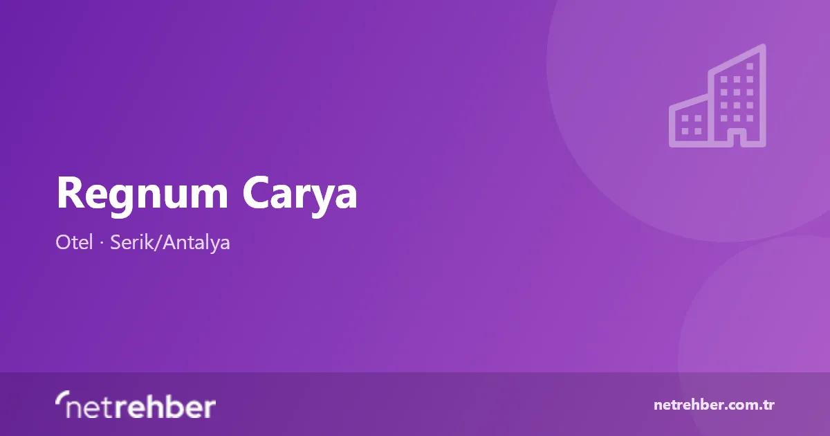 Regnum Carya kapak görseli