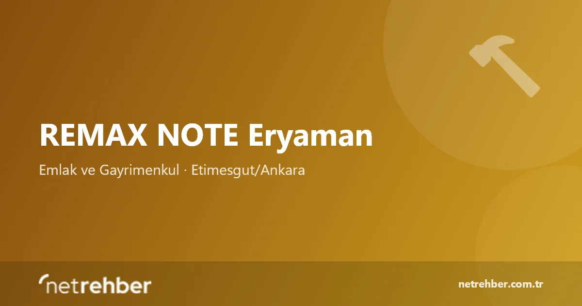 REMAX NOTE Eryaman kapak görseli