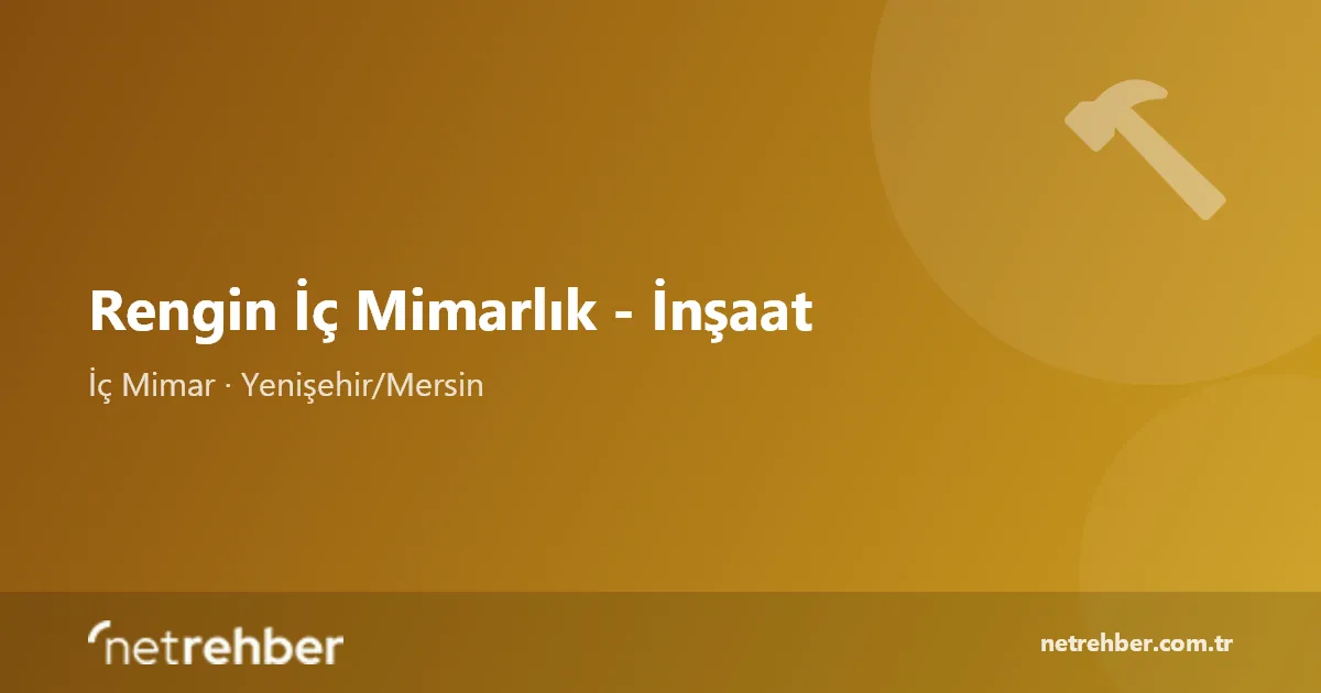 Rengin İç Mimarlık - İnşaat kapak görseli