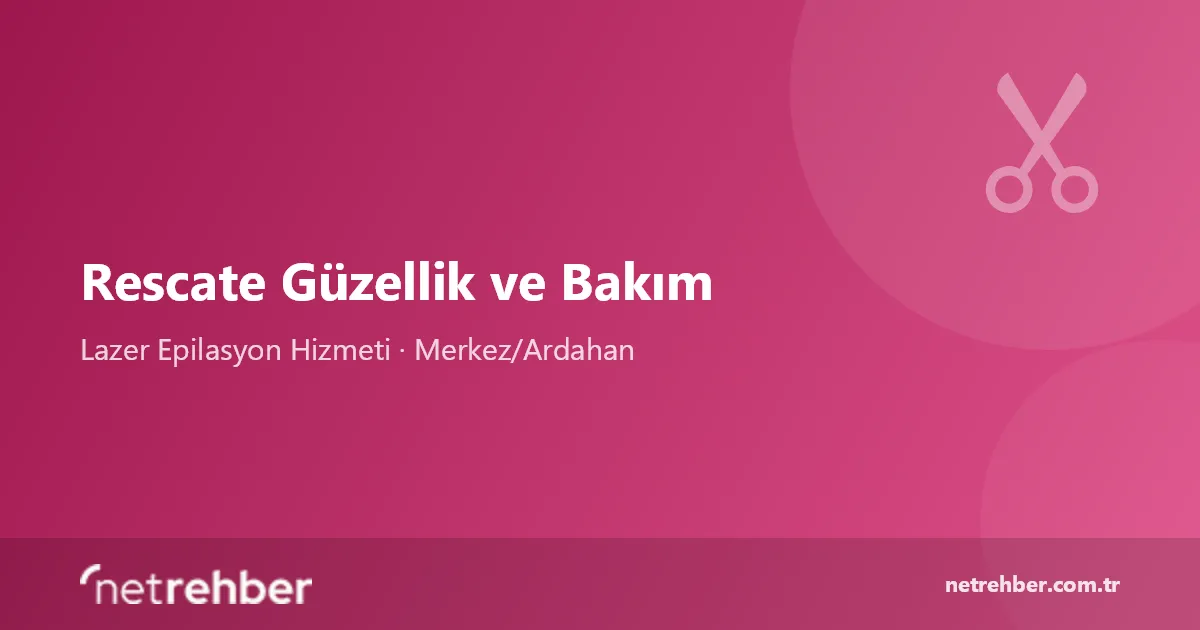 Rescate Güzellik ve Bakım kapak görseli