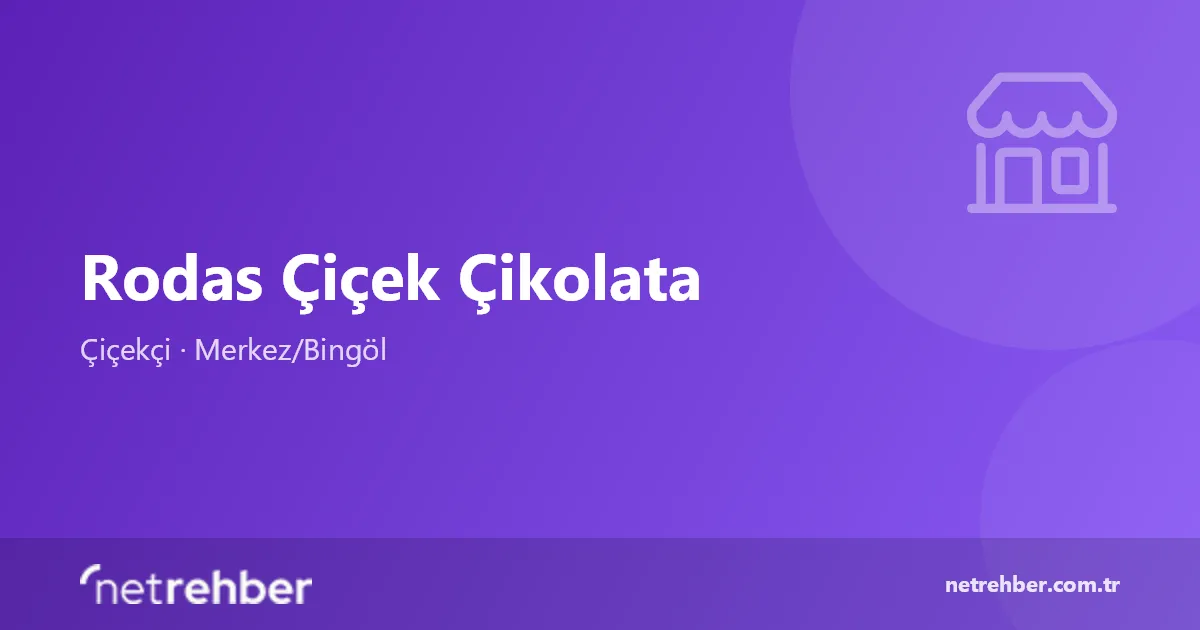 Rodas Çiçek Çikolata kapak görseli