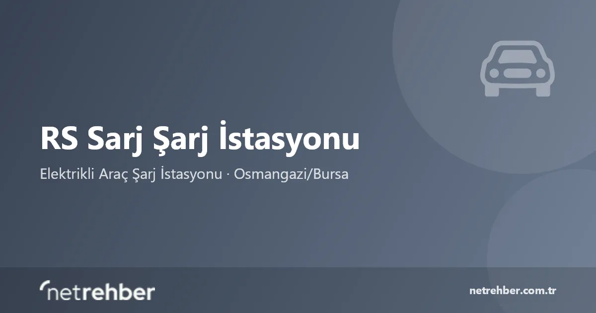 RS Sarj Şarj İstasyonu kapak görseli