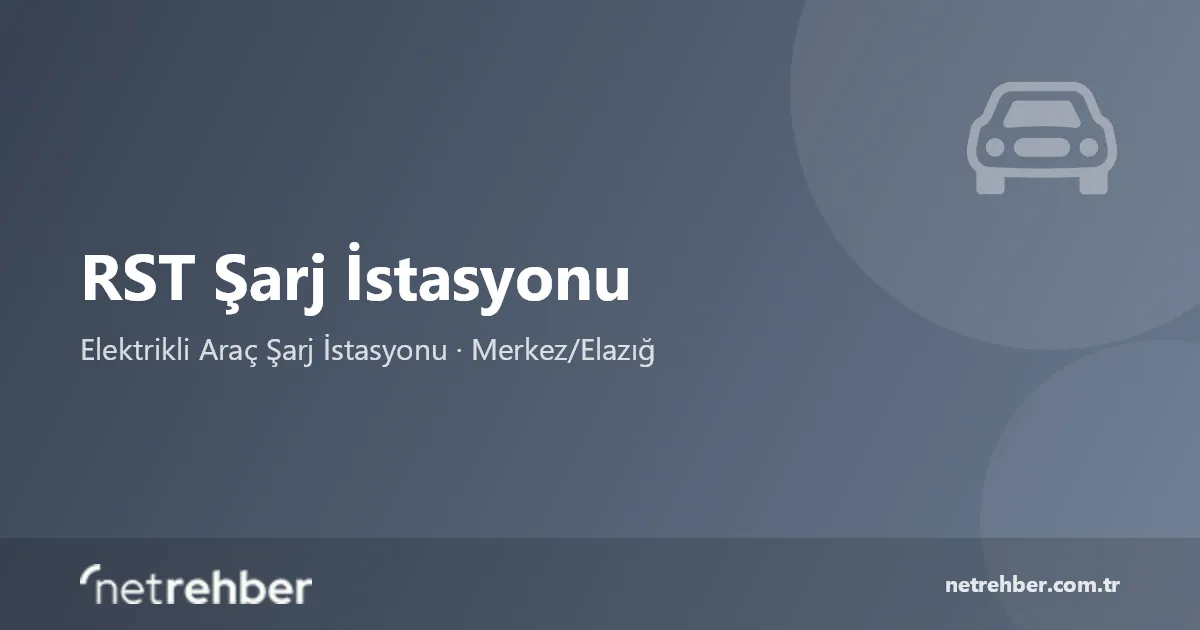 RST Şarj İstasyonu kapak görseli