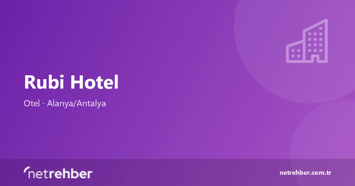 Rubi Hotel kapak görseli