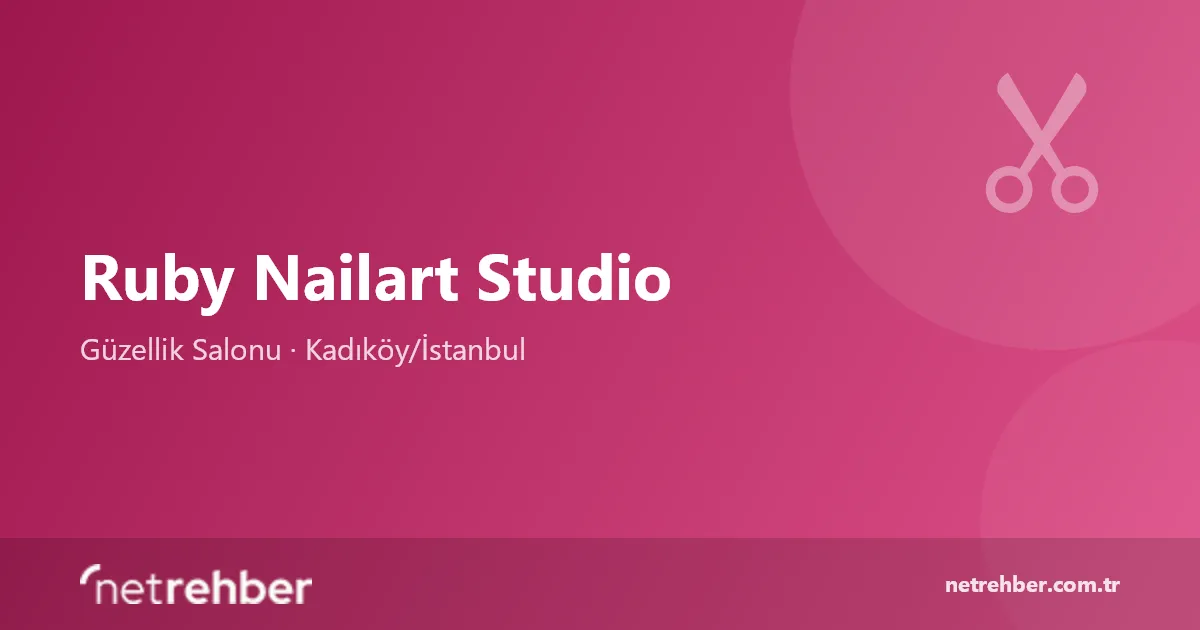 Ruby Nailart Studio kapak görseli