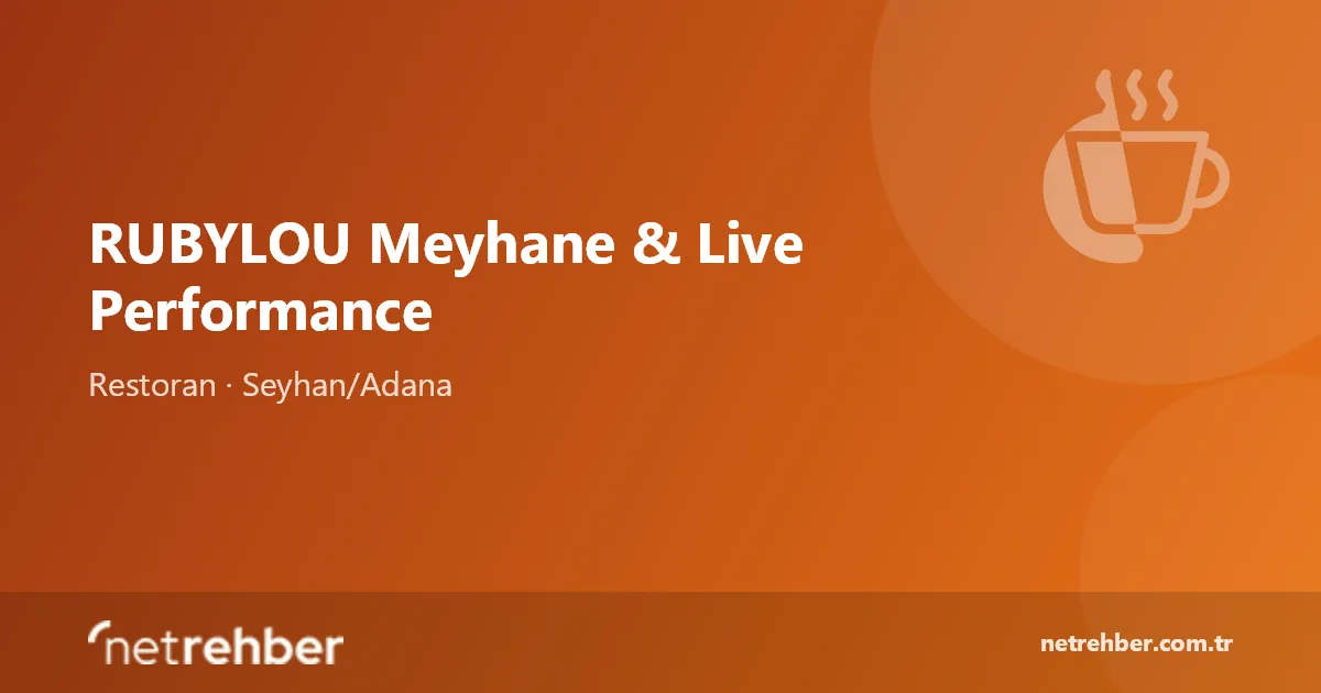 RUBYLOU Meyhane & Live Performance kapak görseli