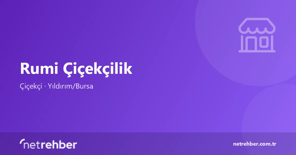 Rumi Çiçekçilik kapak görseli