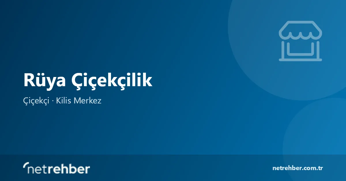 Rüya Çiçekçilik kapak görseli