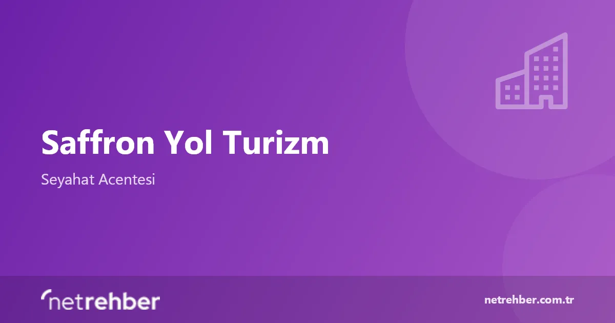 Saffron Yol Turizm kapak görseli