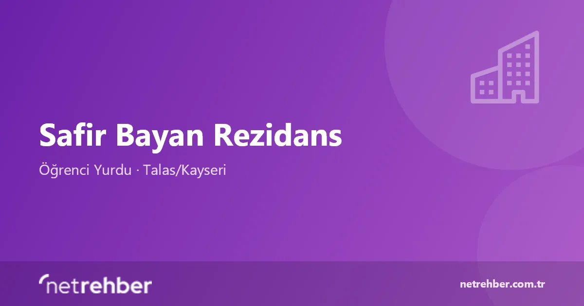 Safir Bayan Rezidans kapak görseli