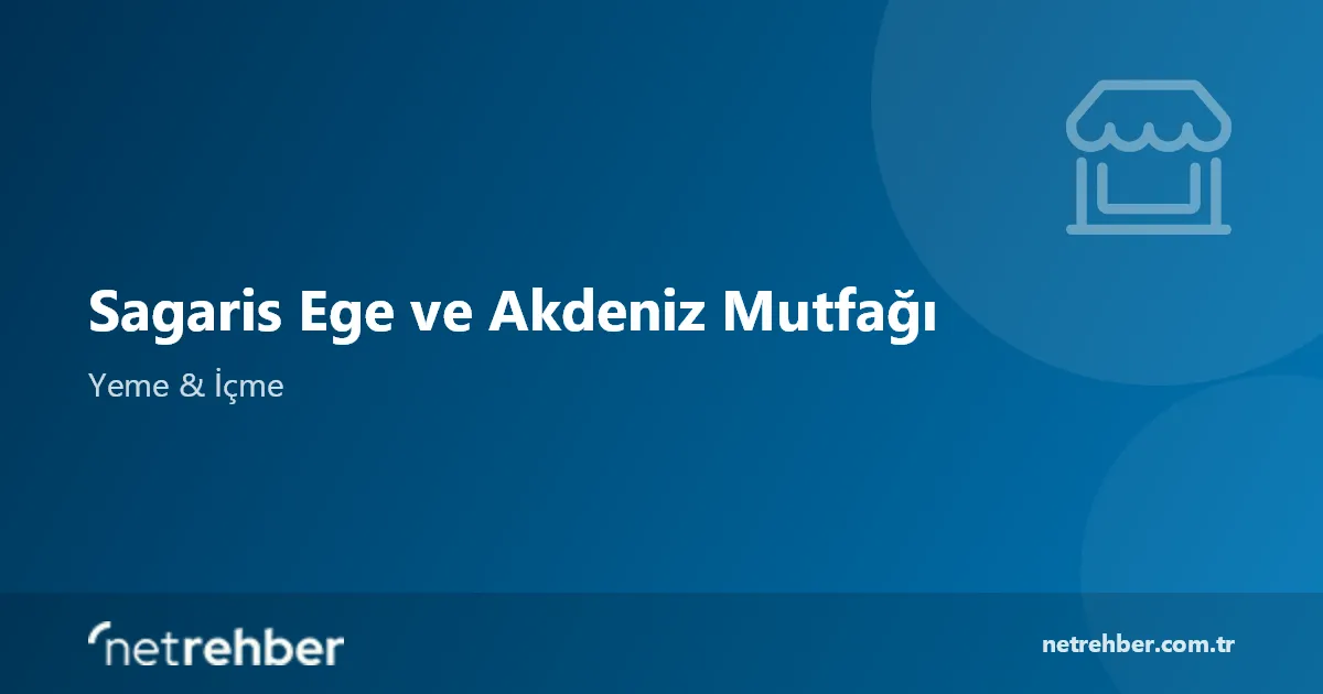 Sagaris Ege ve Akdeniz Mutfağı kapak görseli
