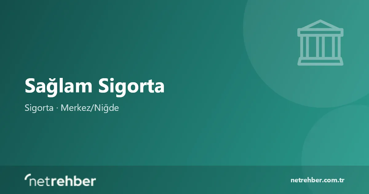 Sağlam Sigorta kapak görseli