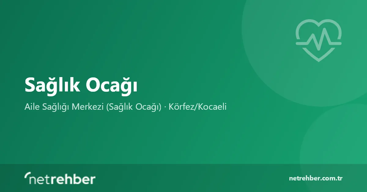 Sağlık Ocağı kapak görseli