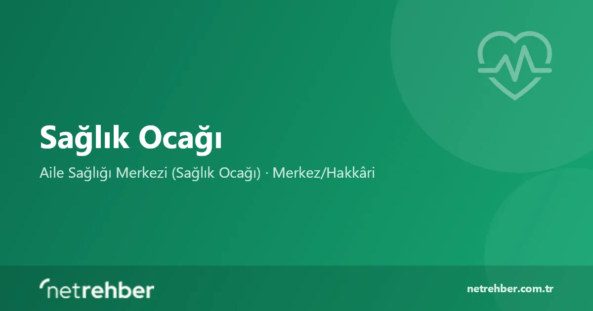 Sağlık Ocağı kapak görseli