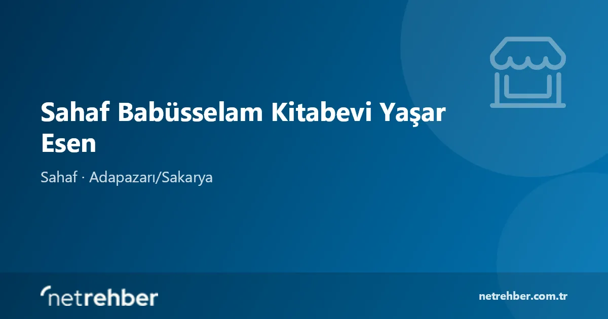 Sahaf Babüsselam Kitabevi Yaşar Esen kapak görseli