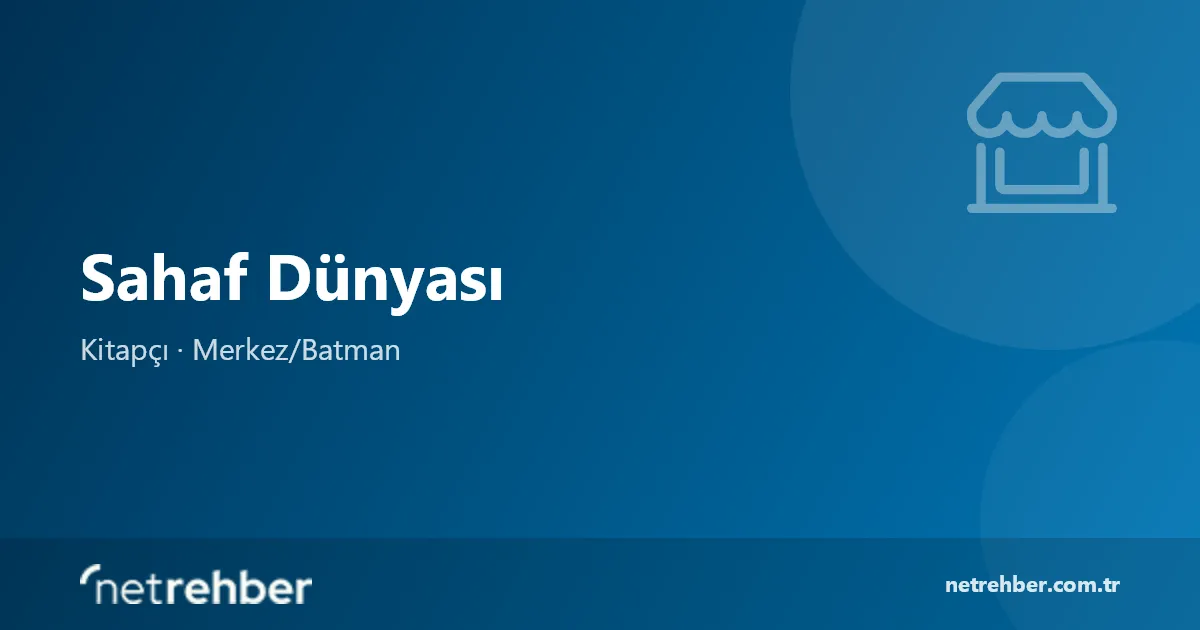 Sahaf Dünyası kapak görseli