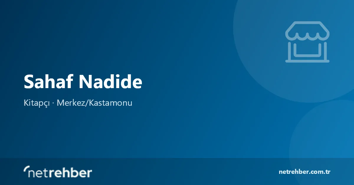 Sahaf Nadide kapak görseli