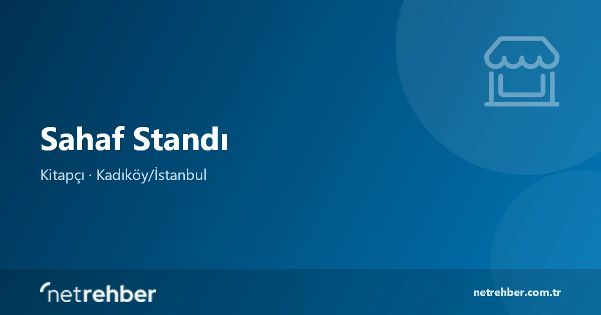 Sahaf Standı kapak görseli