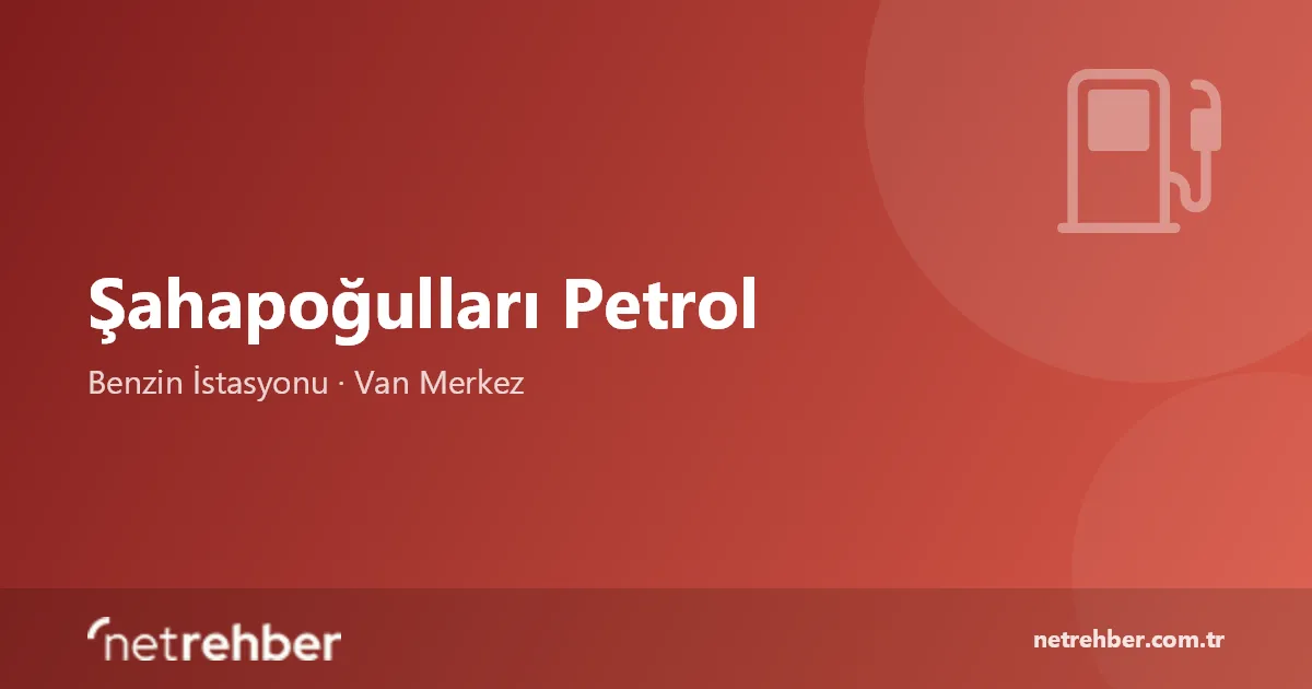 Şahapoğulları Petrol kapak görseli