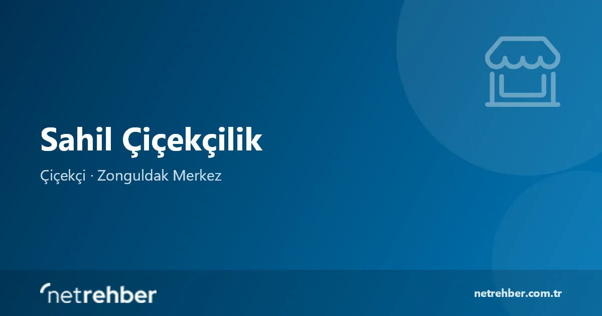 Sahil Çiçekçilik kapak görseli