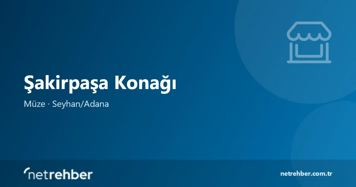 Şakirpaşa Konağı kapak görseli