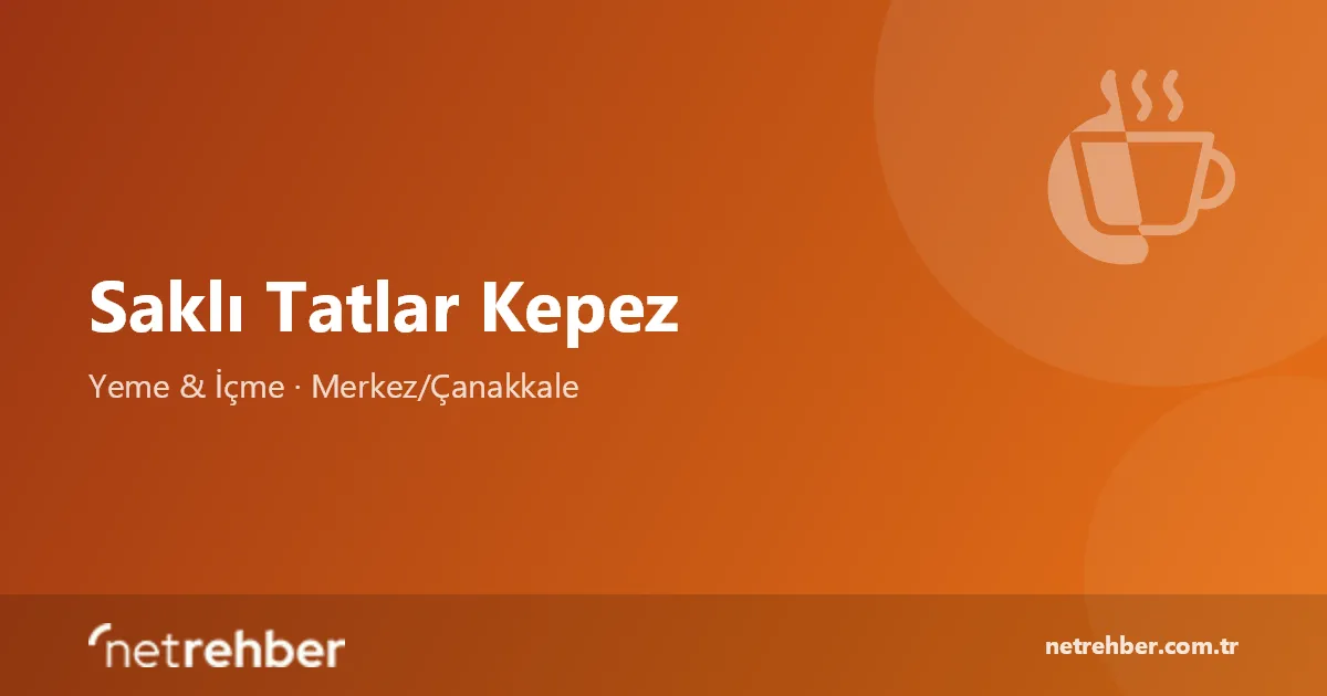 Saklı Tatlar Kepez kapak görseli