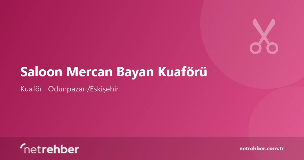 Saloon Mercan Bayan Kuaförü kapak görseli