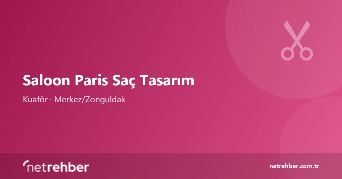 Saloon Paris Saç Tasarım kapak görseli
