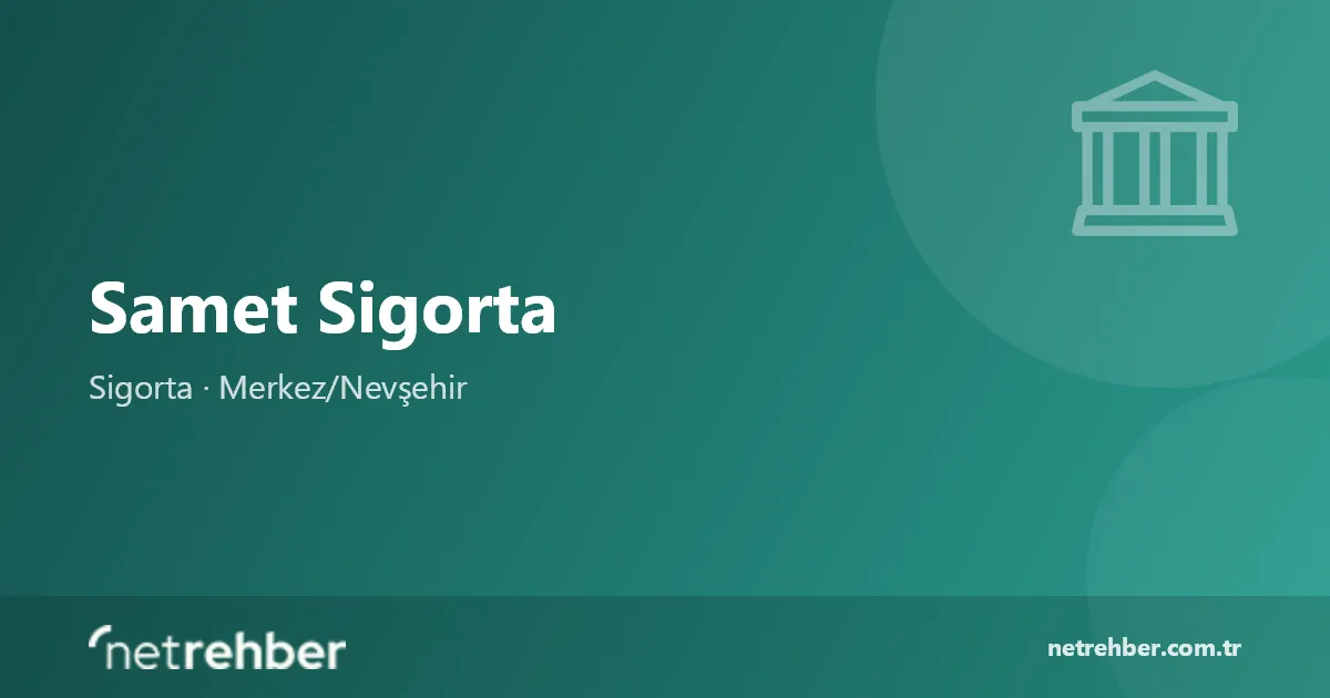 Samet Sigorta kapak görseli