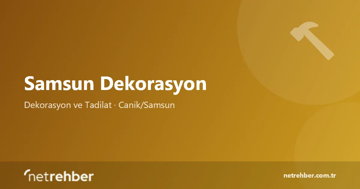 Samsun Dekorasyon kapak görseli