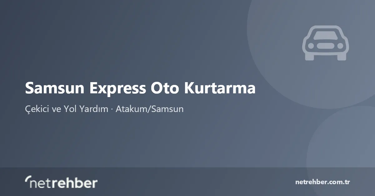 Samsun Express Oto Kurtarma kapak görseli