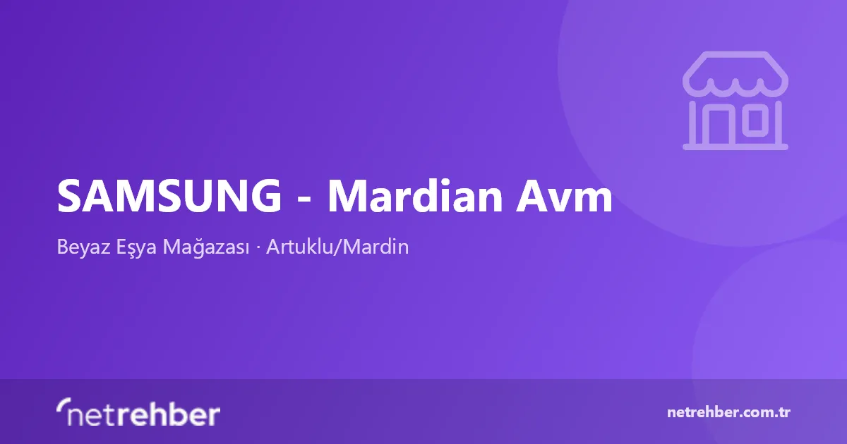SAMSUNG - Mardian Avm kapak görseli
