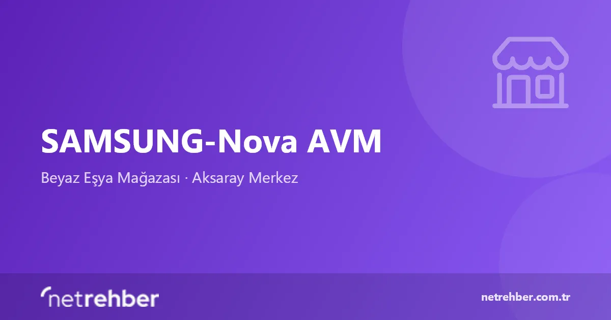 SAMSUNG-Nova AVM kapak görseli