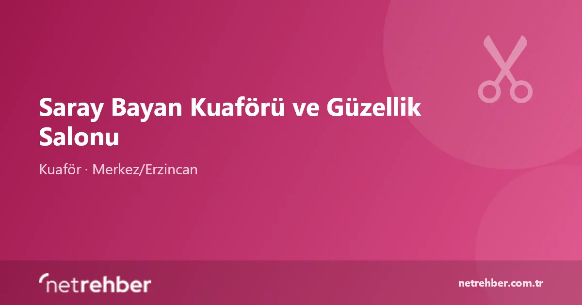 Saray Bayan Kuaförü ve Güzellik Salonu kapak görseli