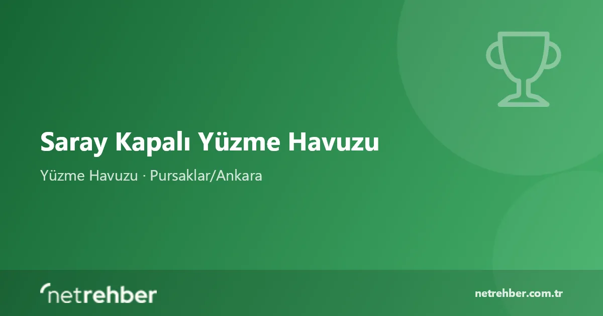 Saray Kapalı Yüzme Havuzu kapak görseli