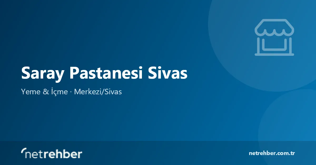 Saray Pastanesi Sivas kapak görseli