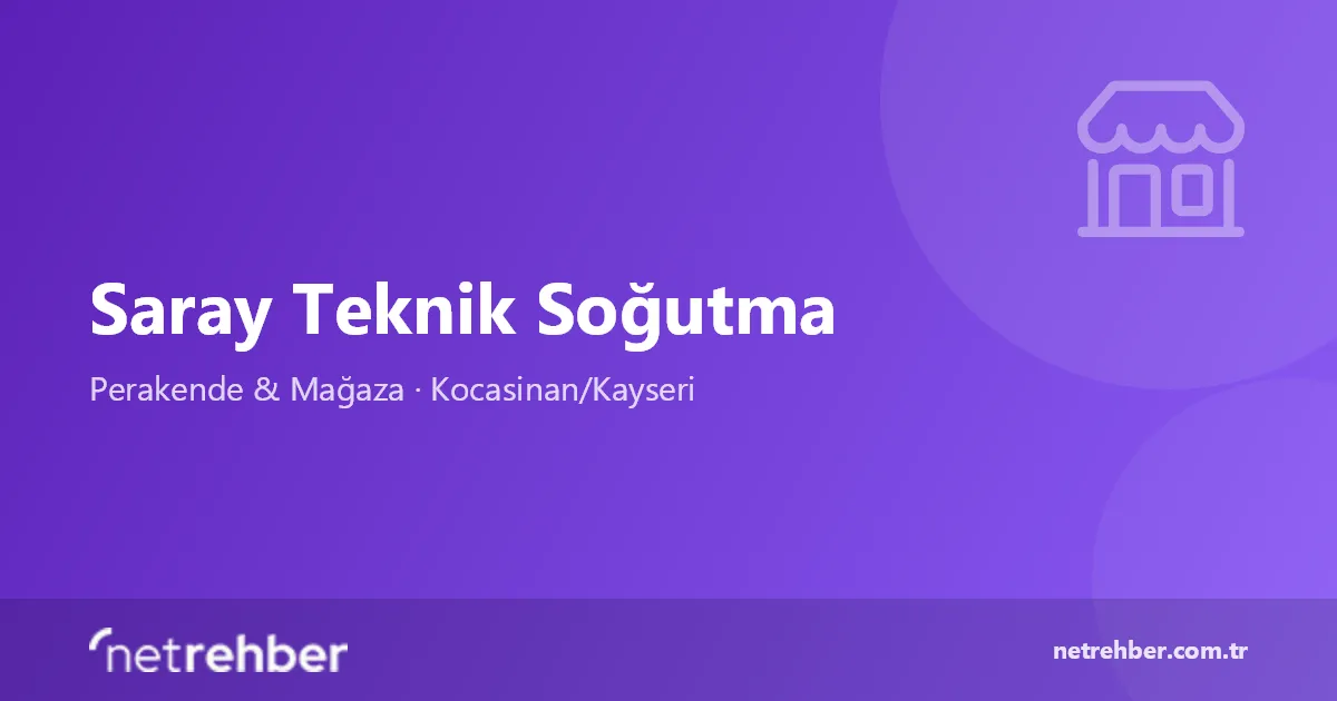 Saray Teknik Soğutma kapak görseli