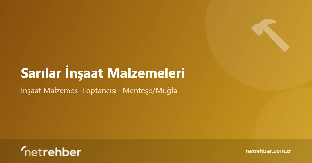 Sarılar İnşaat Malzemeleri kapak görseli