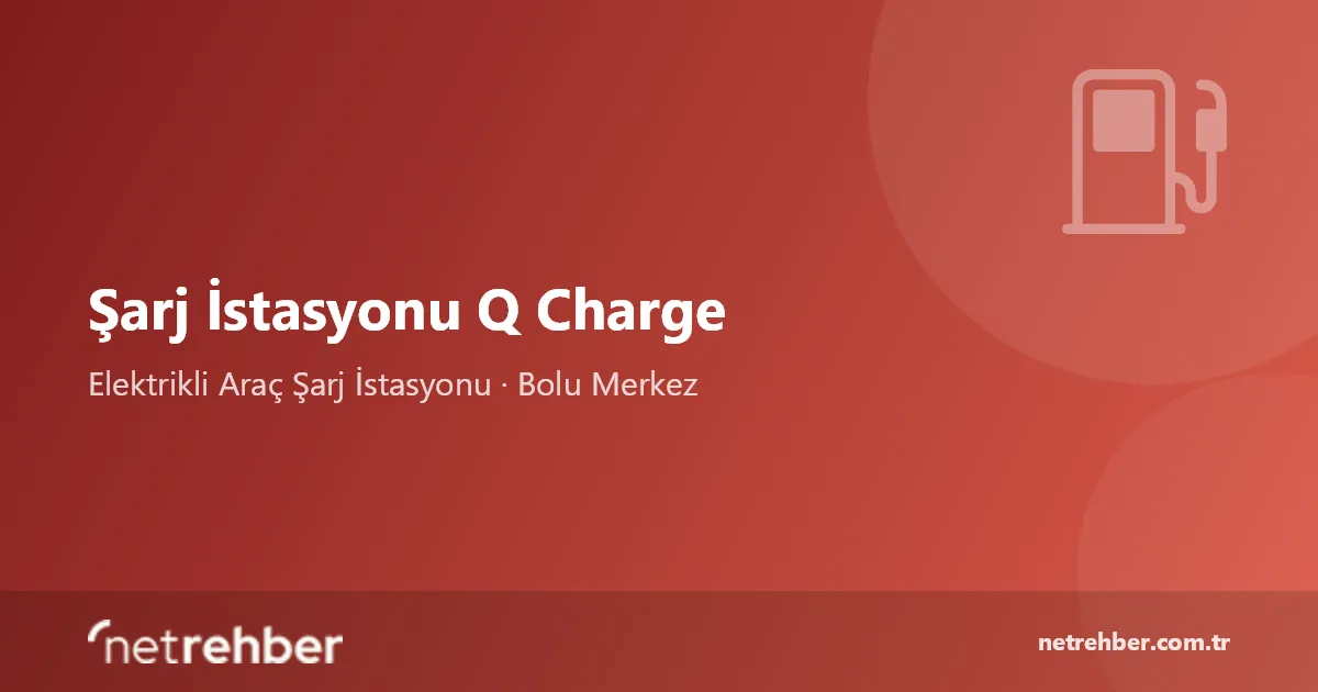 Şarj İstasyonu Q Charge kapak görseli